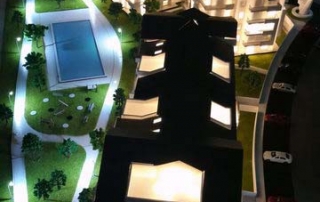 maqueta de residencial