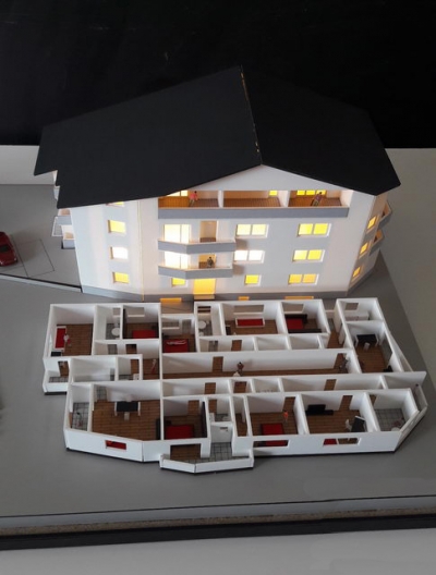 maqueta residencia