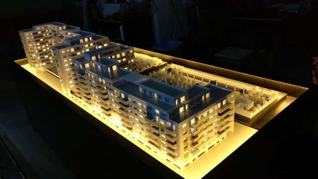 maqueta residencia promociones inmobiliarias
