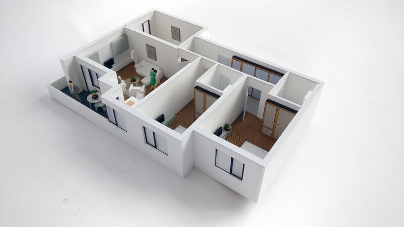 maqueta de Apartamento
