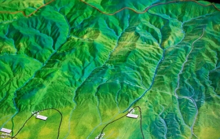 Macheta Topografica zona Montana