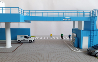 maqueta arquitectura industrial