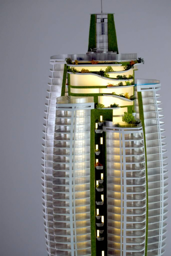 maqueta edificio de oficina