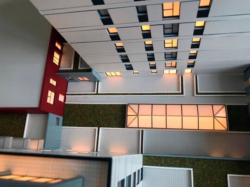 maqueta Edificio de Oficinas