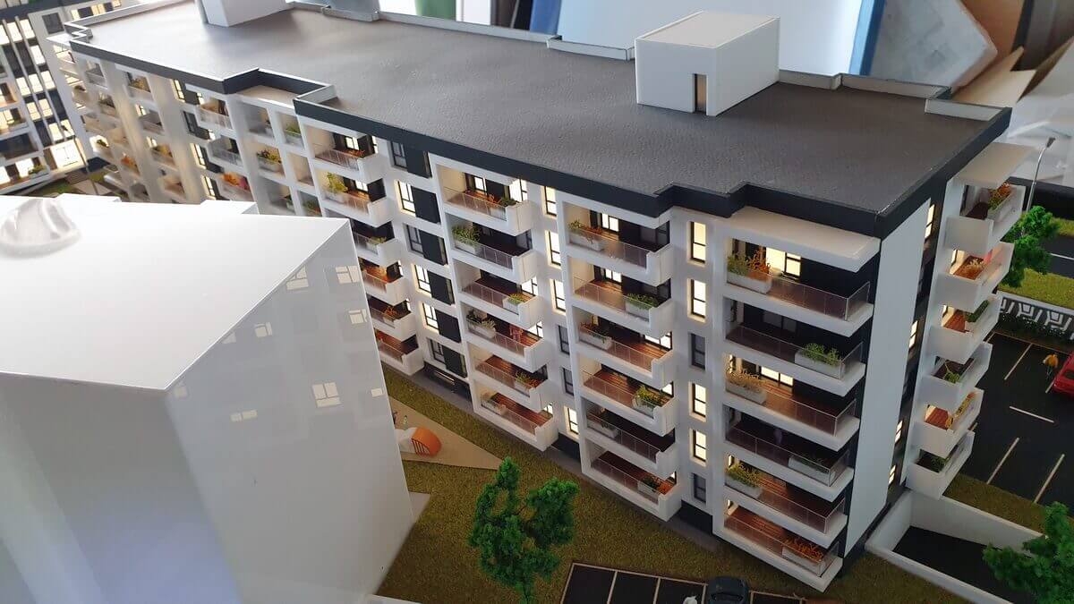 Maqueta Edificio de Apartamentos