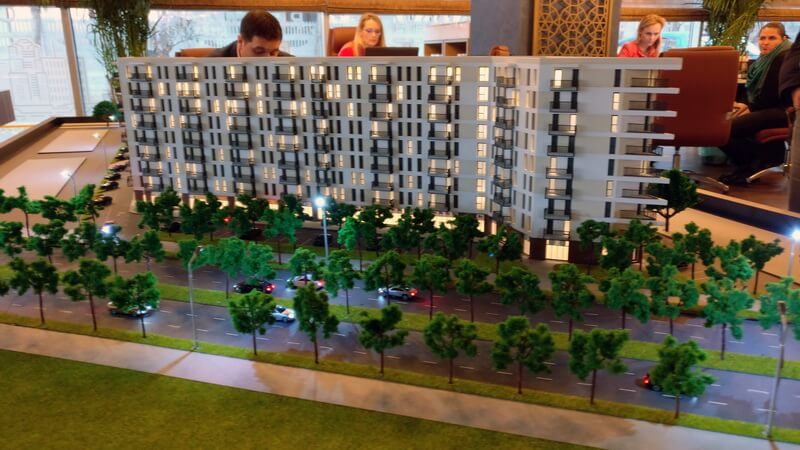 Maqueta de una residencia