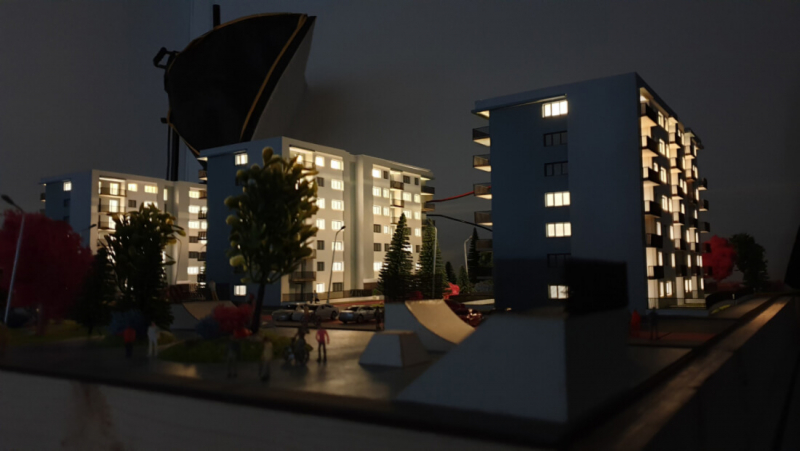 Maqueta Edificio de Apartamentos
