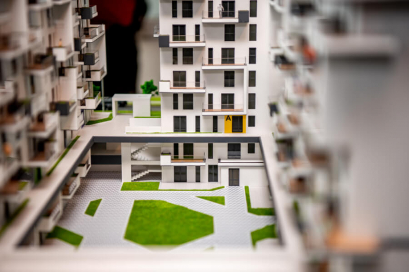 Maqueta de edificios