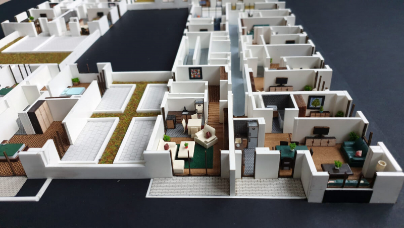 maqueta interior