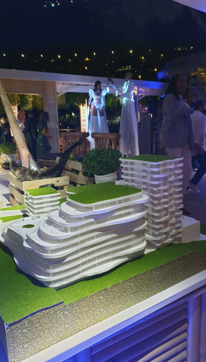 Maqueta Hotel Edificio de viviendas