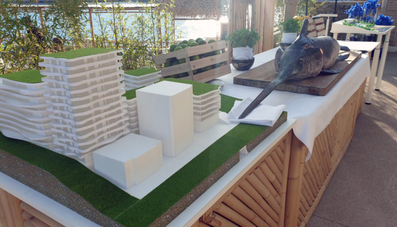 Maqueta Hotel Edificio viviendas