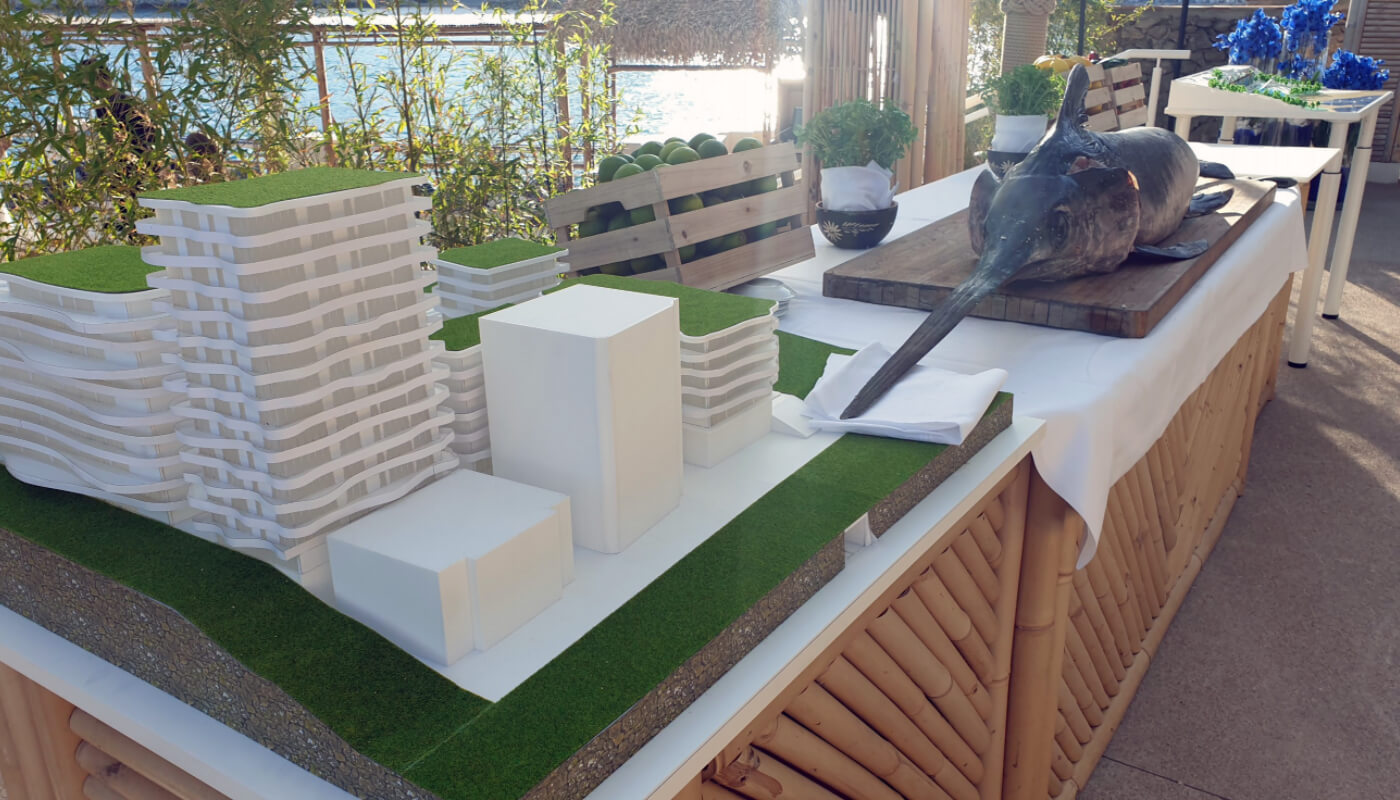 Maqueta Hotel Edificio viviendas