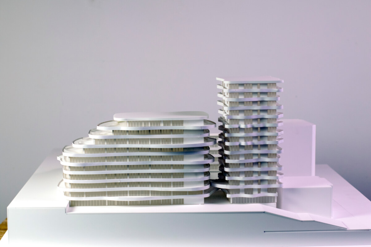 Maqueta de conjunto residencial