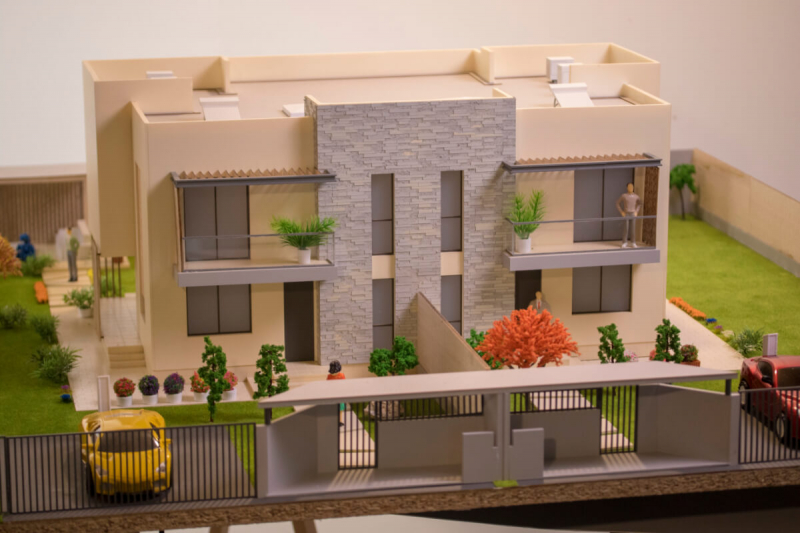 Maqueta de arquitectura casa