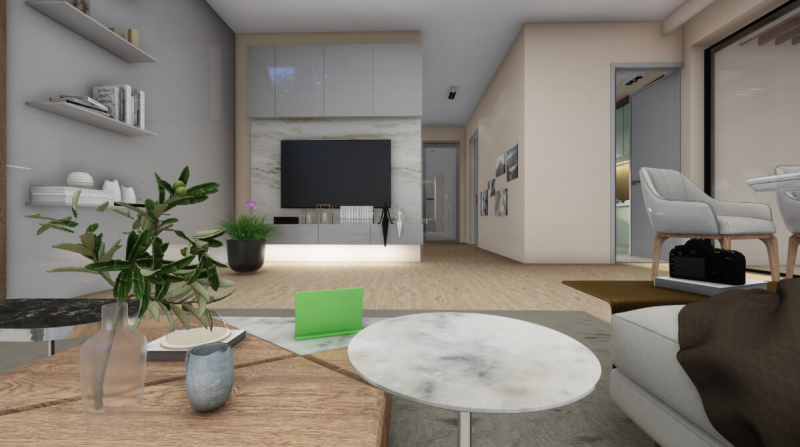 Render de arquitectura 3D