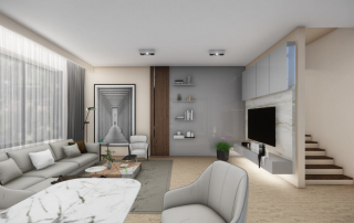 Render de una casa residencial