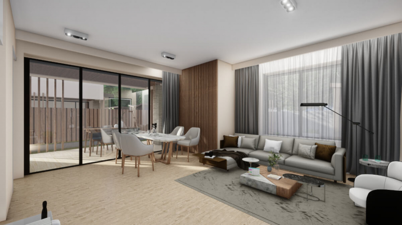 Renderizado 3d Casa Interior