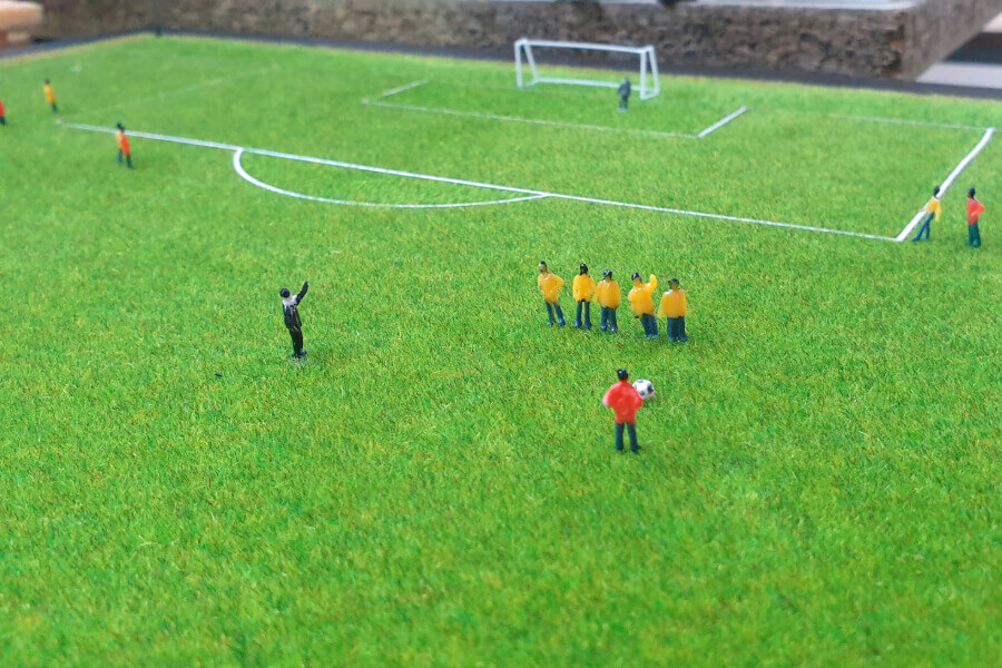 maqueta campo de fútbol