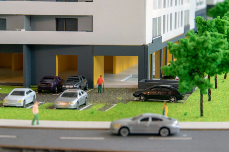 Maqueta Edificio de Apartamentos