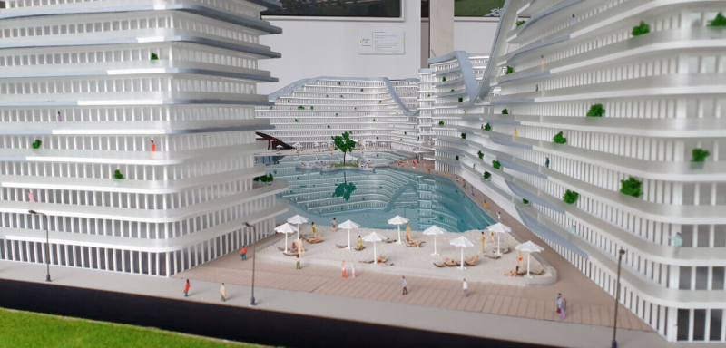 Maqueta Conjunto Residencial Promociones Pisos