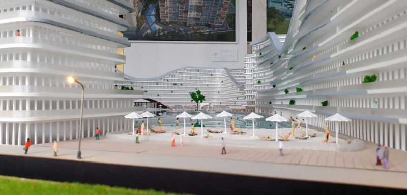 Maqueta Edificio de Apartamentos