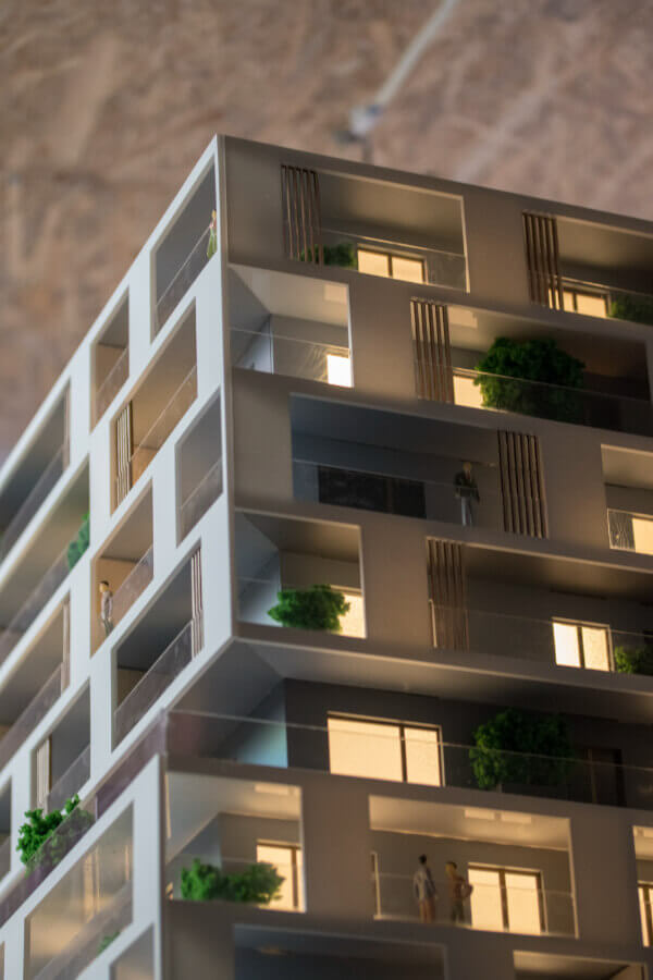 Maqueta arquitectonica edificio