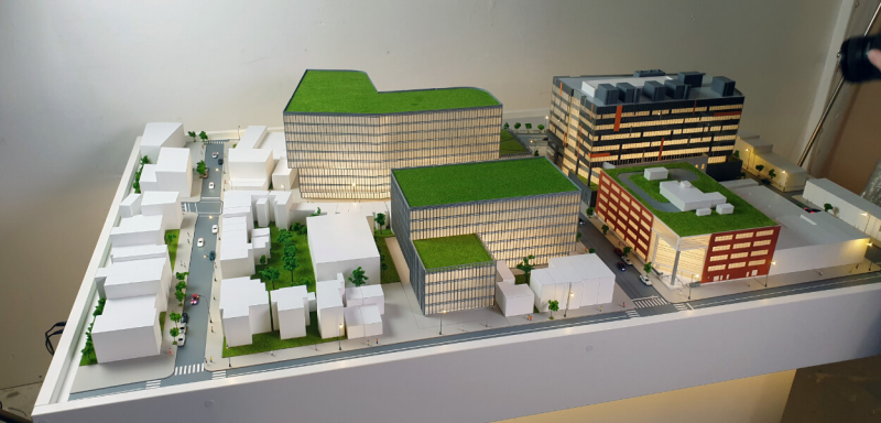 maqueta campus universitarios para estudiar