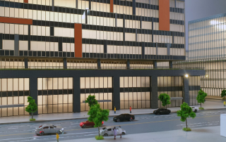 maqueta de arquitectura campus