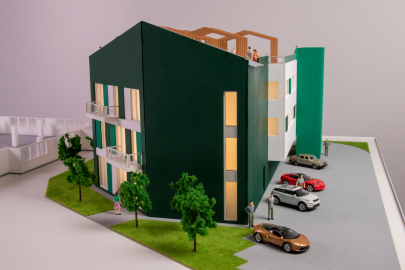 Maqueta de Edificio de Oficinas