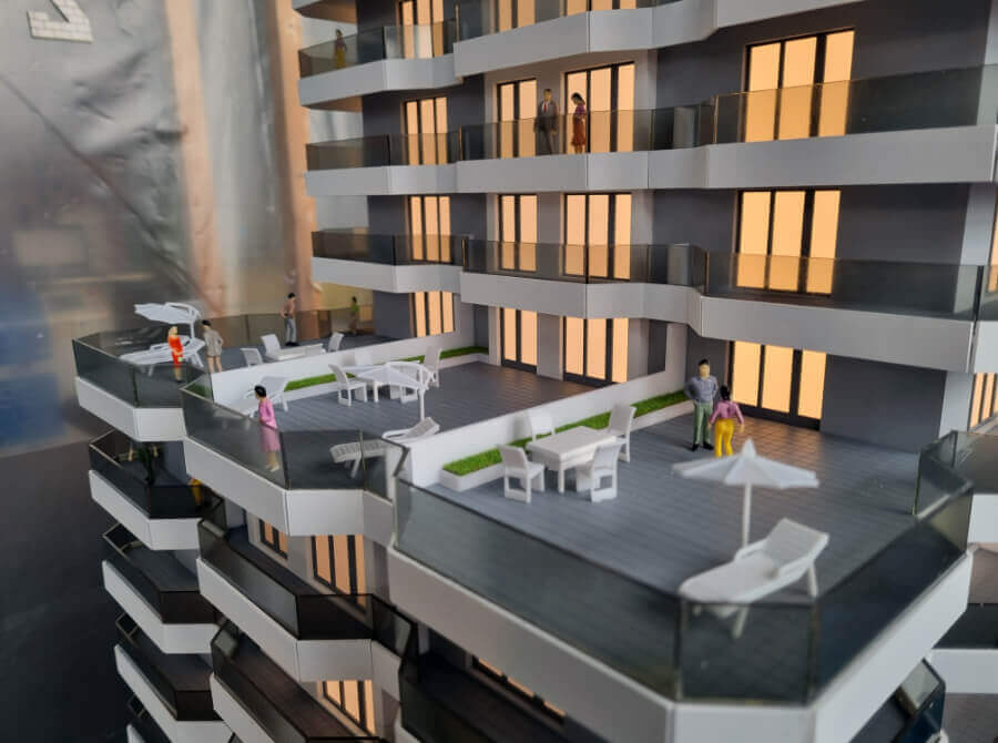 Maqueta de Edificio de Viviendas
