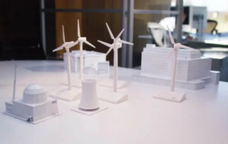 Maquetas para parques eólicos