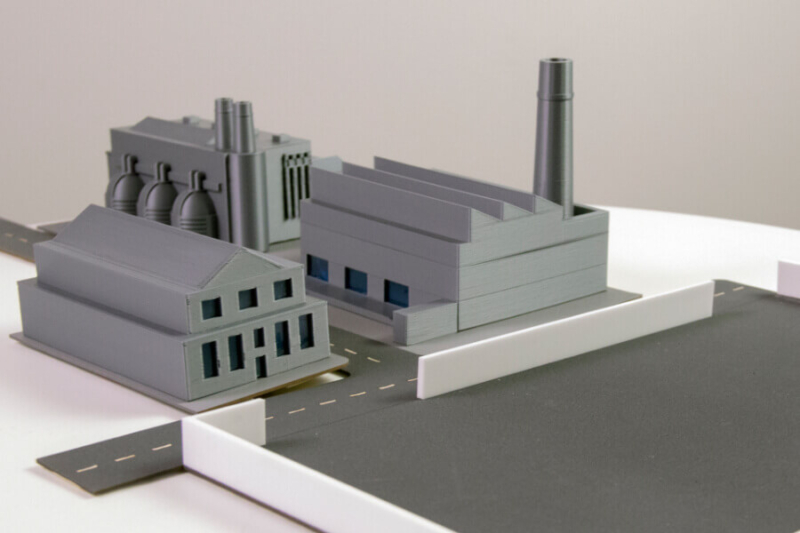 Maqueta de una Fábrica