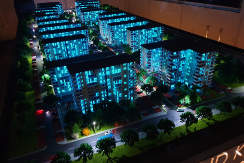 Maqueta conjunto residencial Kristal Residence