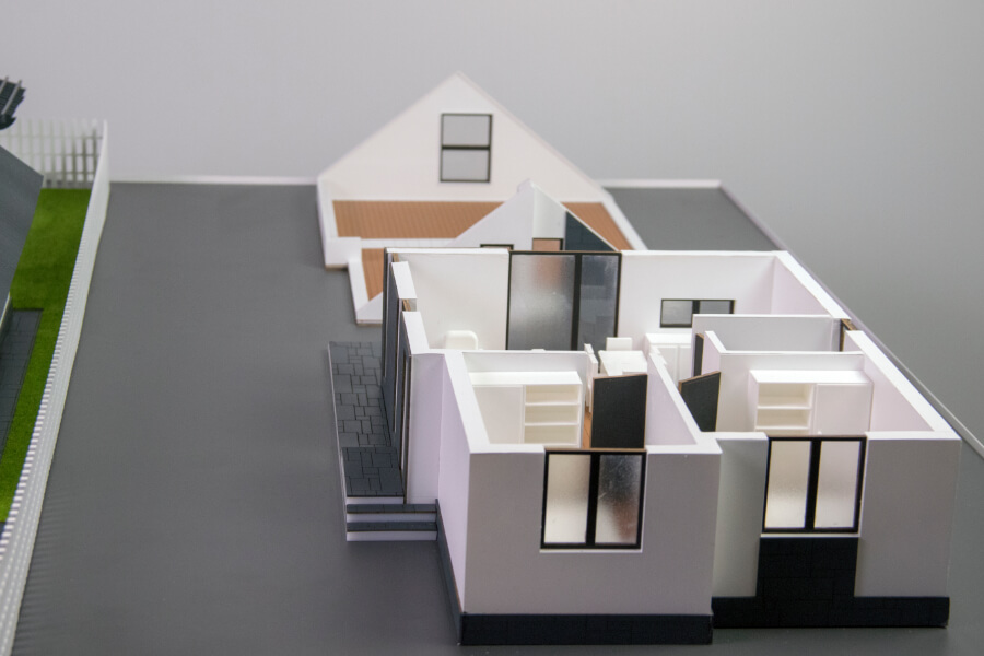 Maqueta desmontable casa