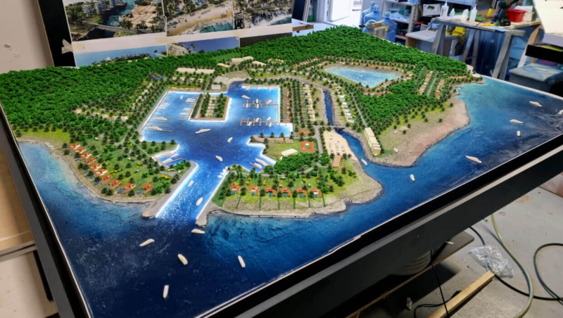 Maqueta de arquitectura Resort