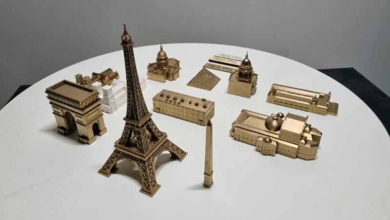 monumentos París impresión 3d