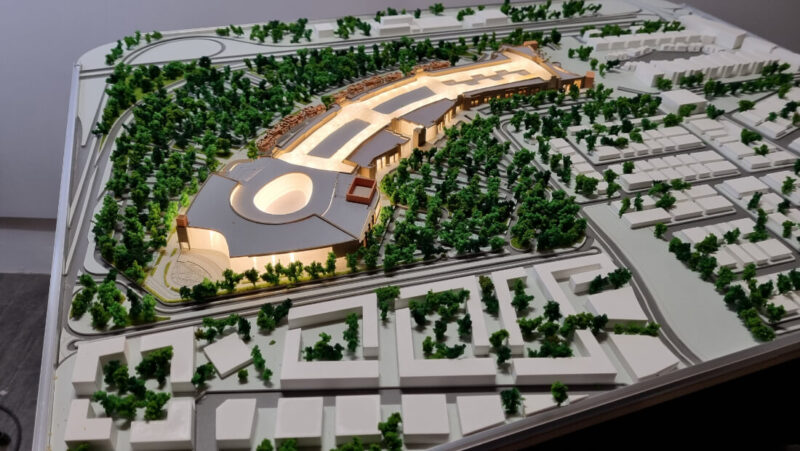 maqueta de centro comercial