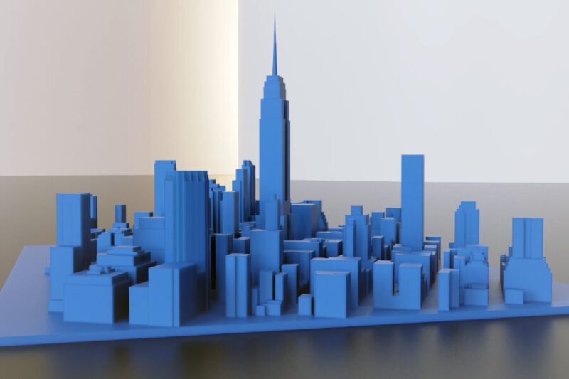 Maquetas urbanismo impresas en 3D