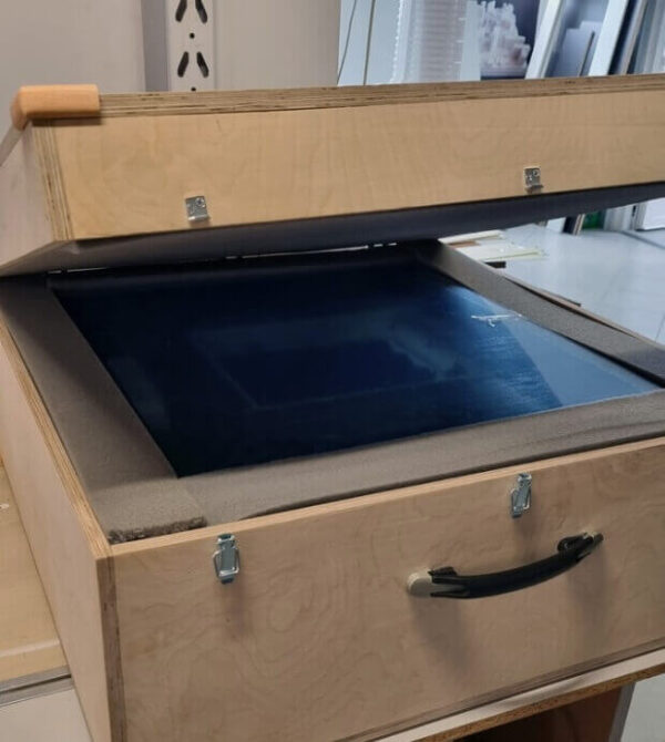 caja de madera de transporte para maquetas