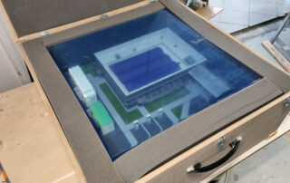 caja de transporte para maquetas