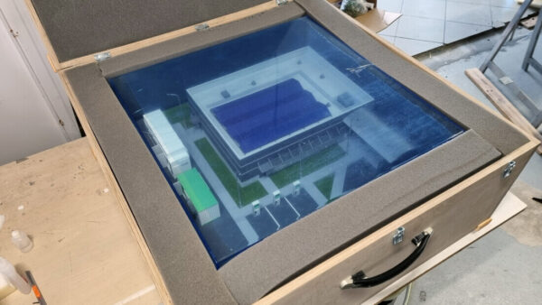 caja de transporte para maquetas