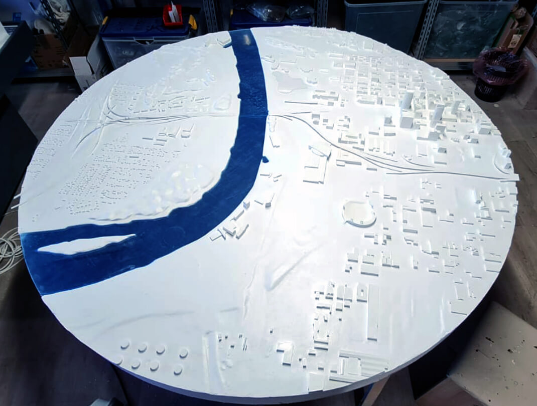Maqueta de urbanismo