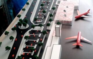 La maqueta del aeropuerto