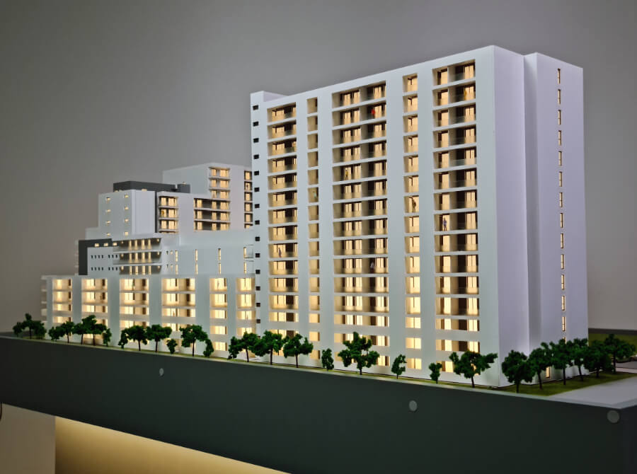 Maqueta Edificio de viviendas