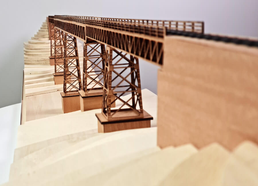 Maqueta Puente ferroviario