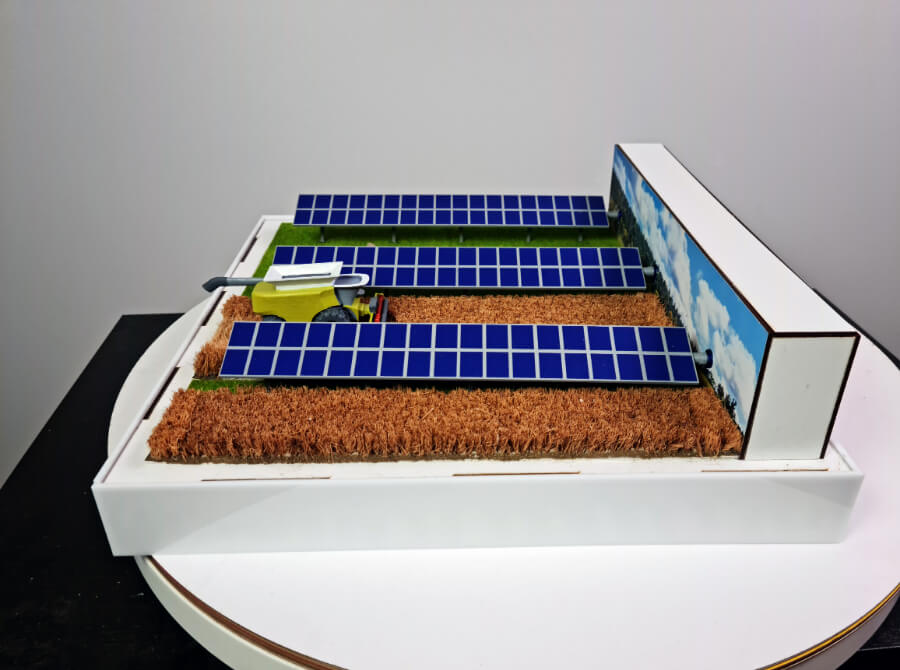 Maqueta electricidad fotovoltaica