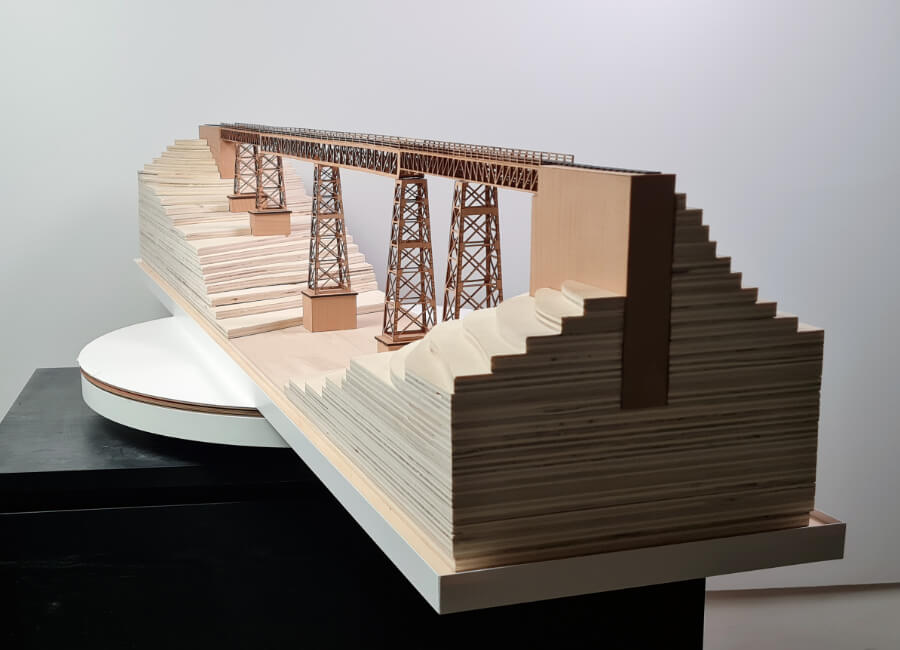 maqueta de un puente