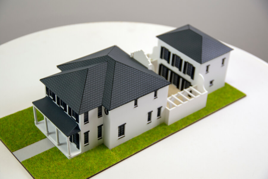 maqueta casa rustica