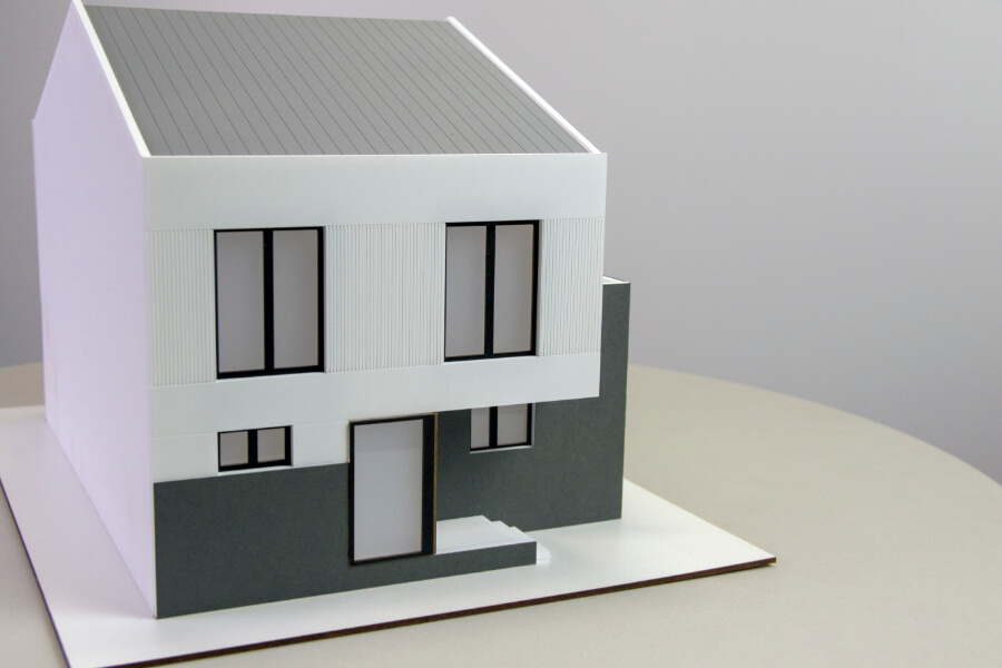 maqueta de interior casa