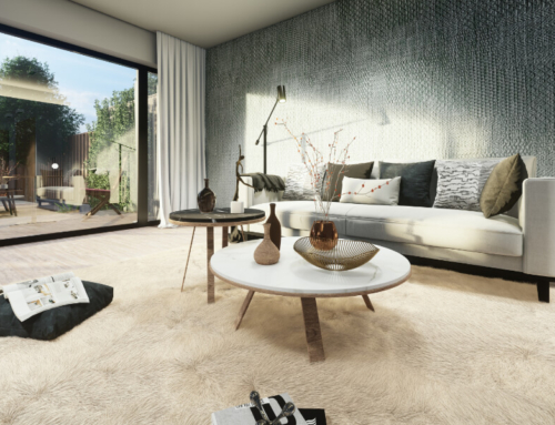 Renders 3D de interiores de una vivienda